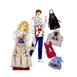 7889 SIMPLICITY  HALF OR FULL  APRON,  APPLIQUES PATTERN S-L